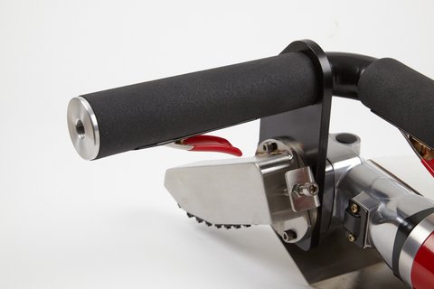 Hand held diecut stripping machine handle